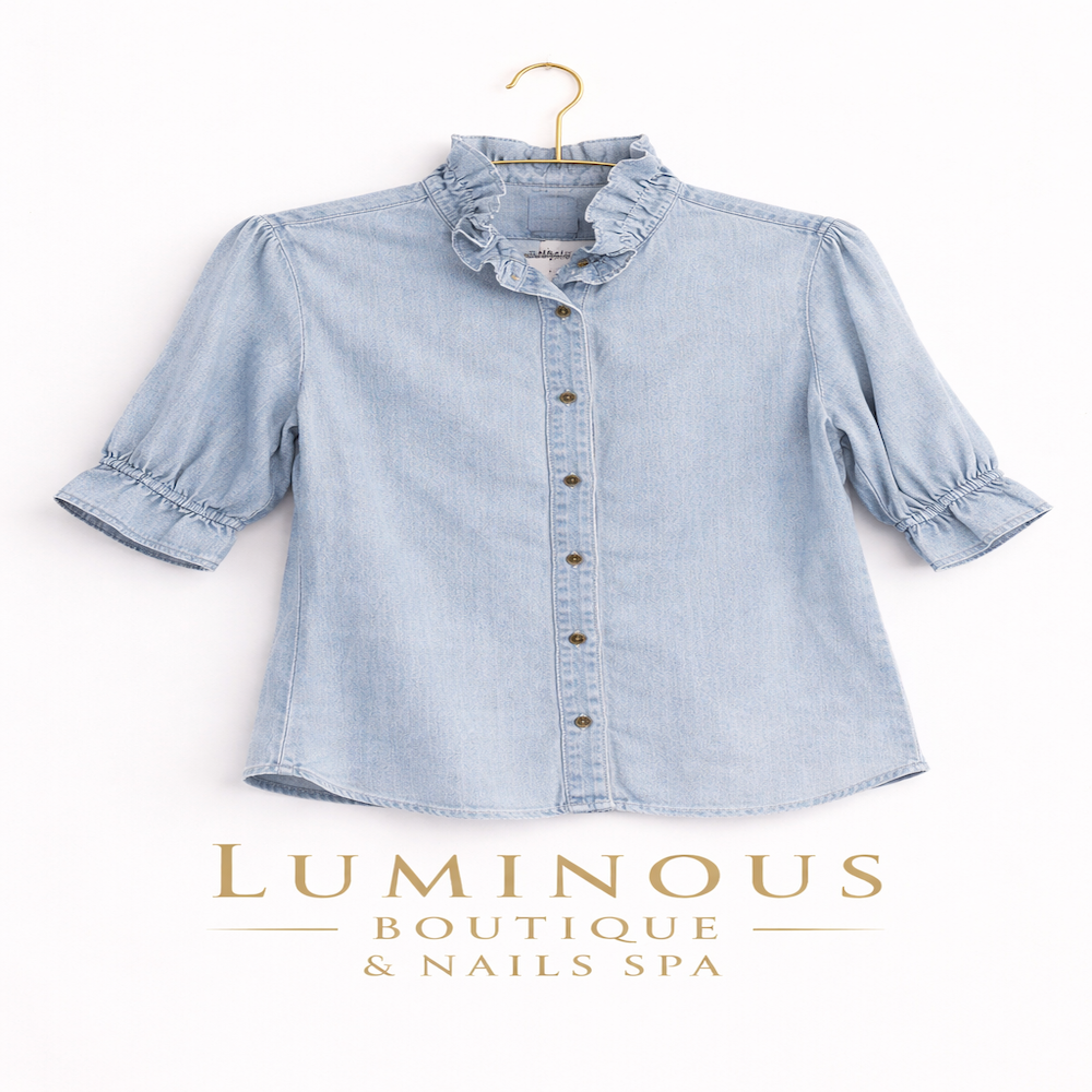 ๐ Blusa Denim Soft Charm โจ