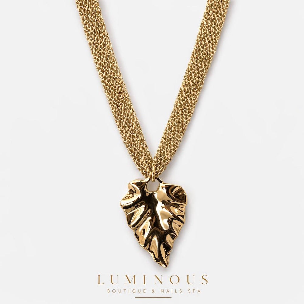Collar Goden Leaf
