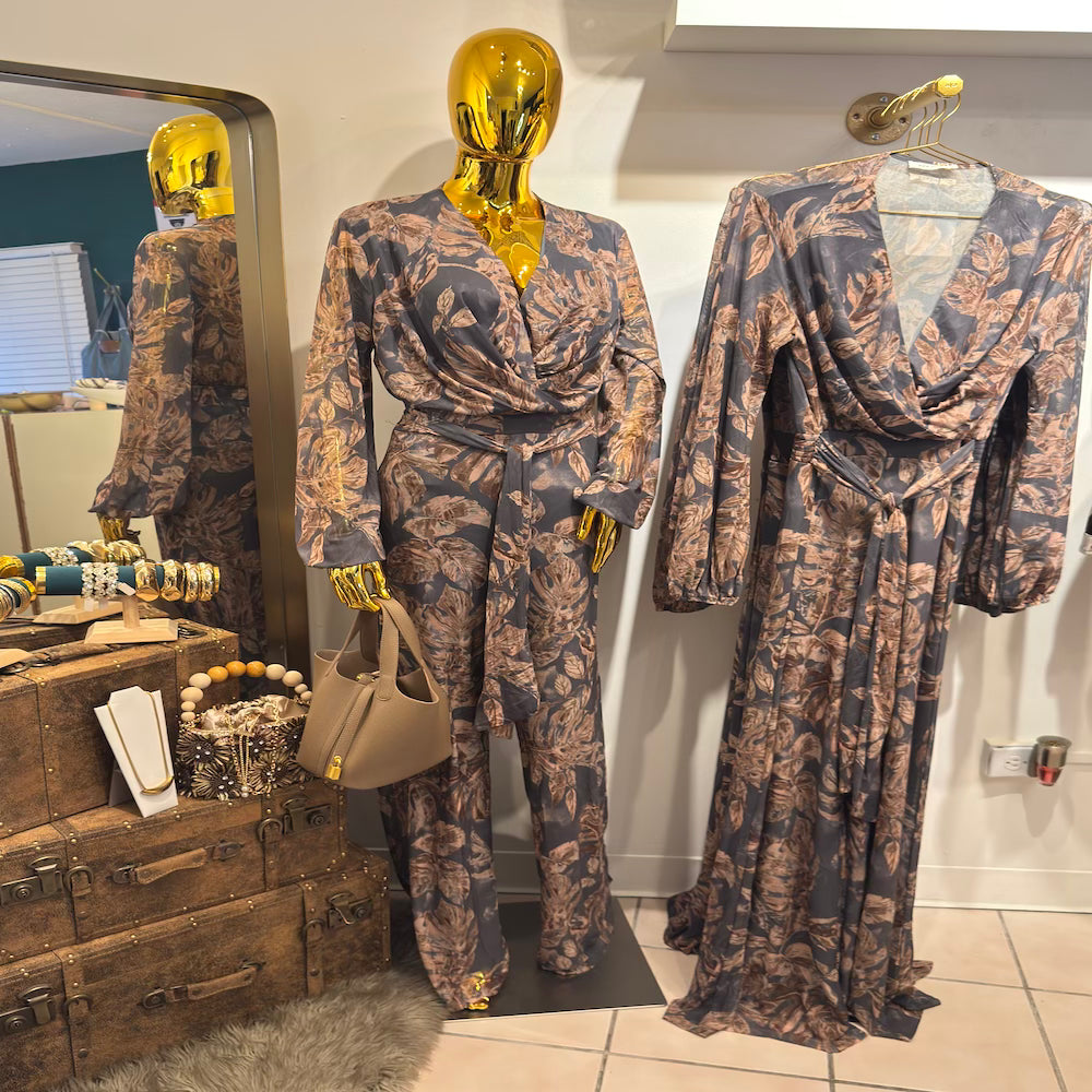 Floral Wrap Jumpsuit